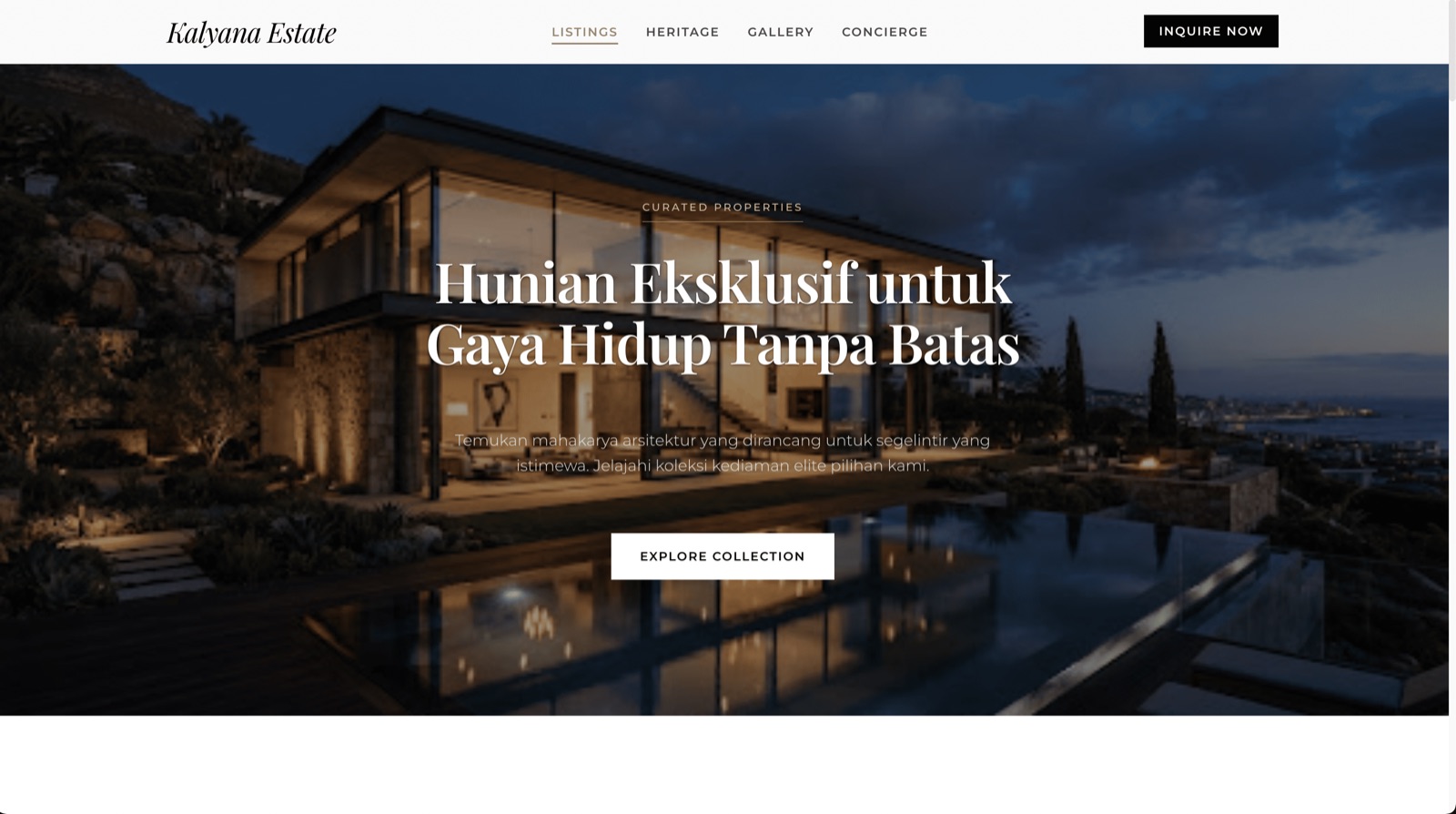 Template toko online dan katalog properti